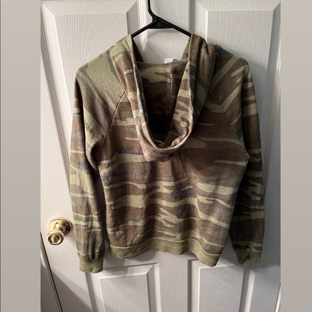 Camo Zip Up Hoodie, Size: S - Picture 2 of 2